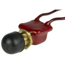 BEP 2-Position SPST PVC Coated Push Button Switch - OFfor (ON)