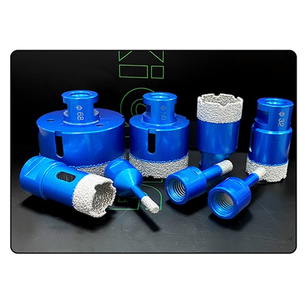 M14 Brazed Diamond Drill Set Ceramic Tile Stone Drilling Angle Grinding Machine