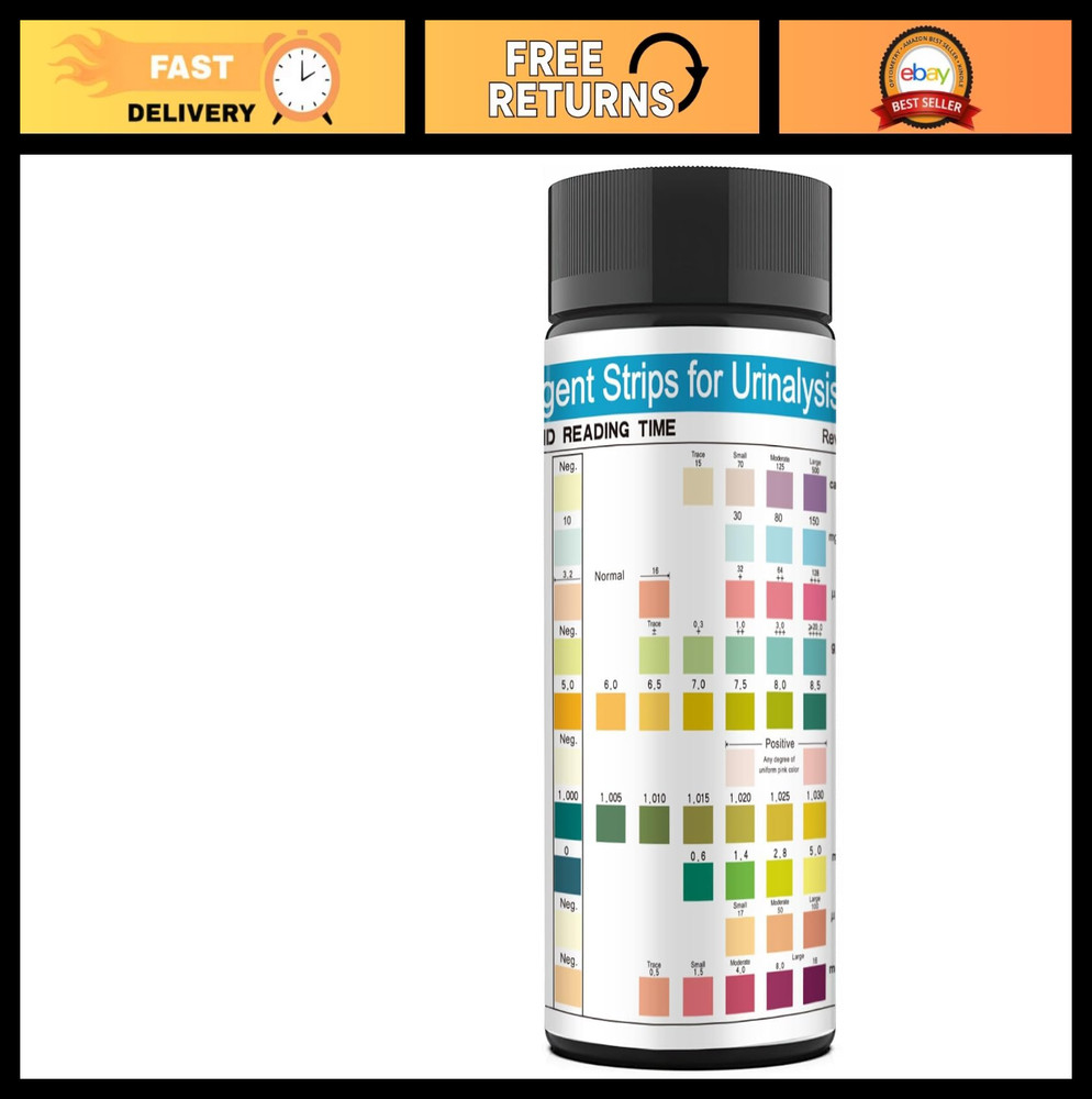 10-in-1 Test Strips for Water Quality, 100 Count, 10 Parameters, Easy Use