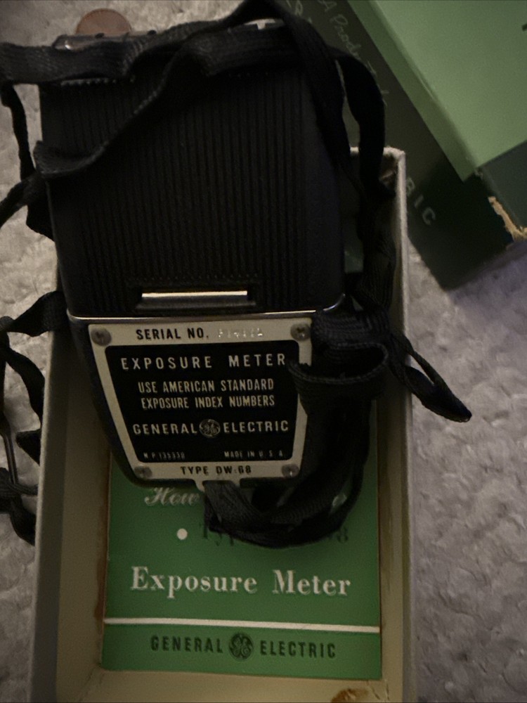 GE exposure Meter Type DW-68 General Electric Original Box