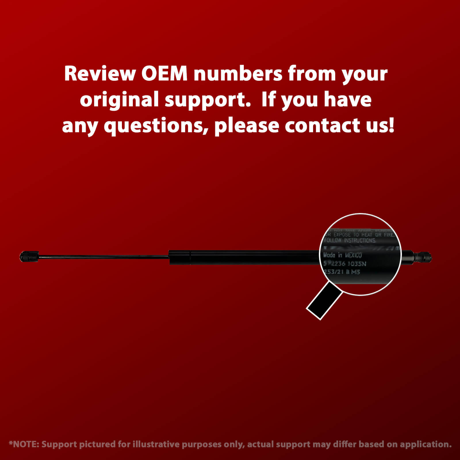 Qty 1 Replacement Seat Lift Support For F2S-6515D-00 F2S-6514S-00 W/O