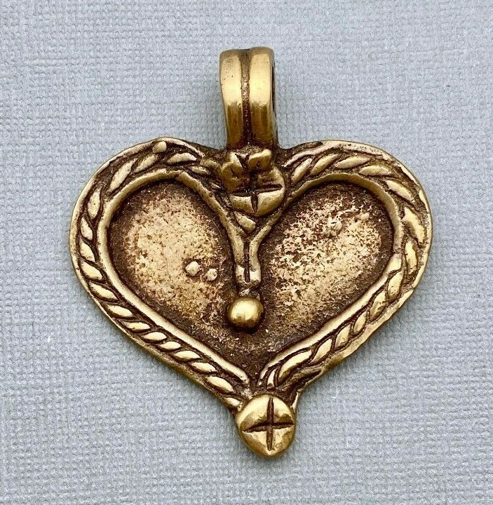 Brass Heart Pendant (LBP9)