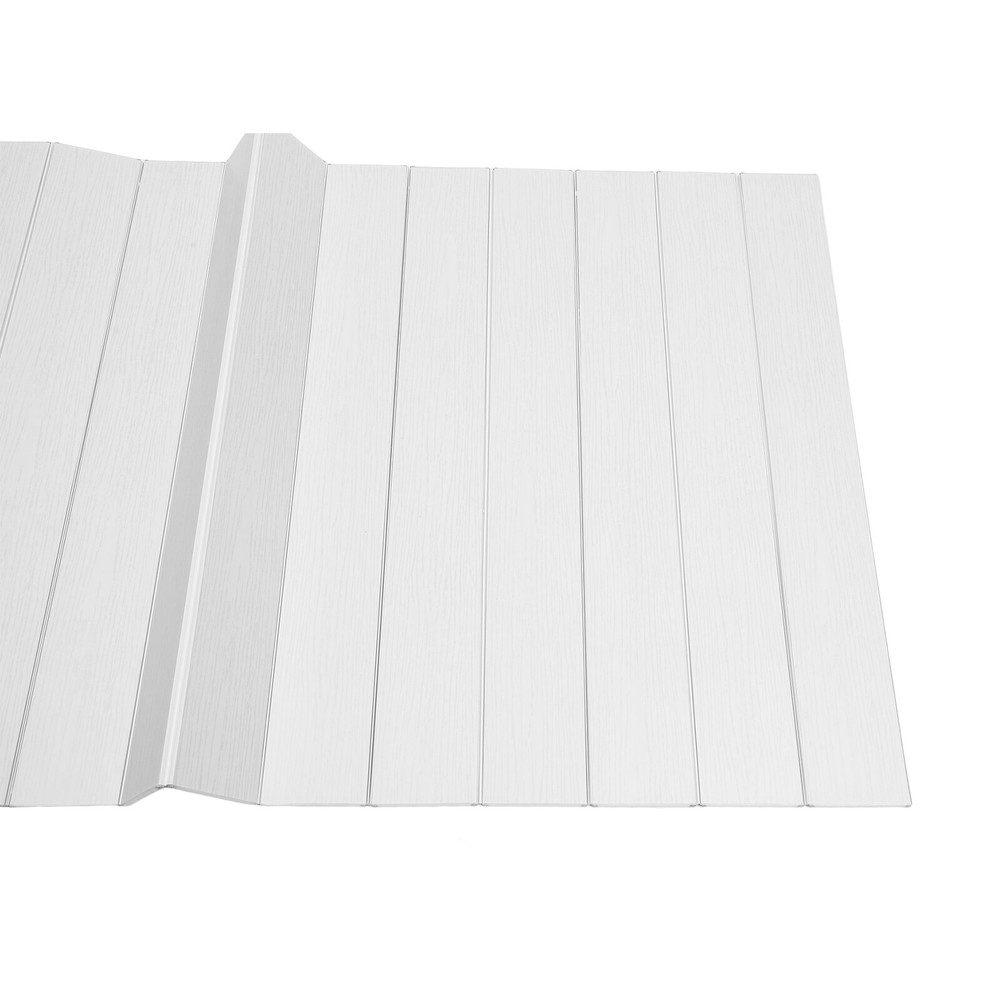 160*80cm Bath Cover Foldable White wood grain Rectangular Bath Lid for Bathroom