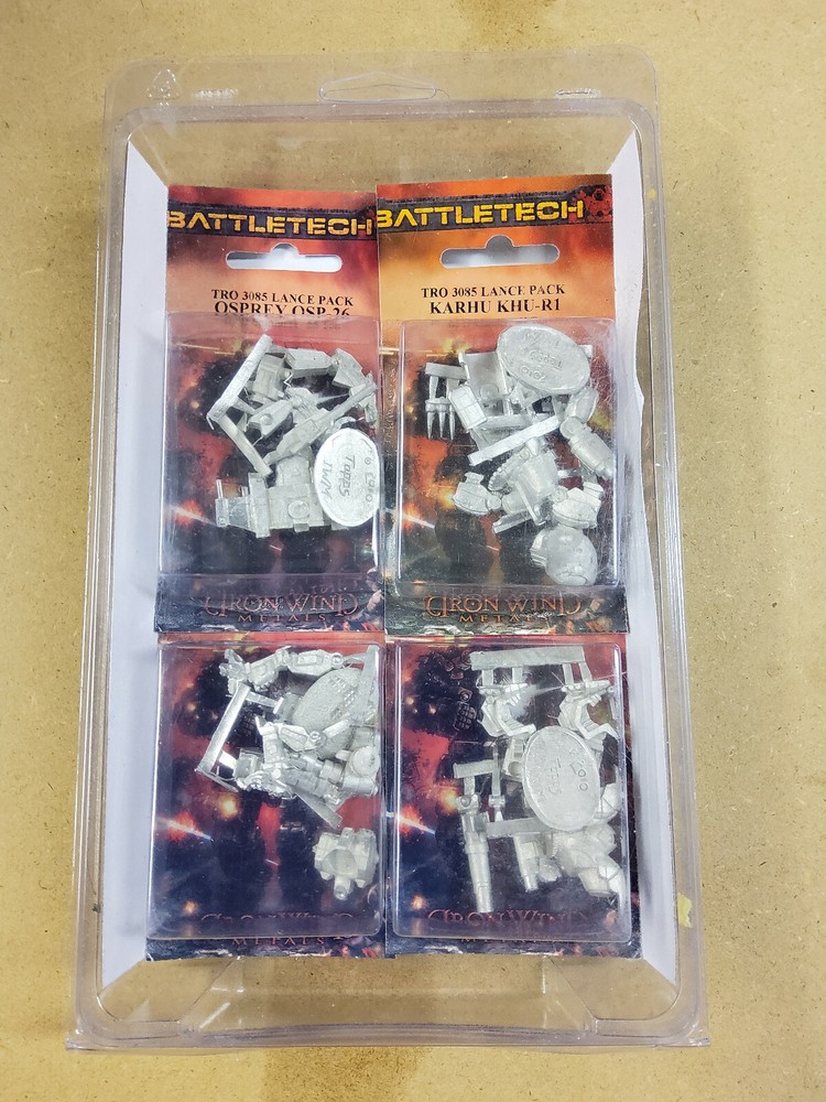 Battletech Miniatures - TRO 3085 Lance Pack - 10-045 - Iron Wind Metals