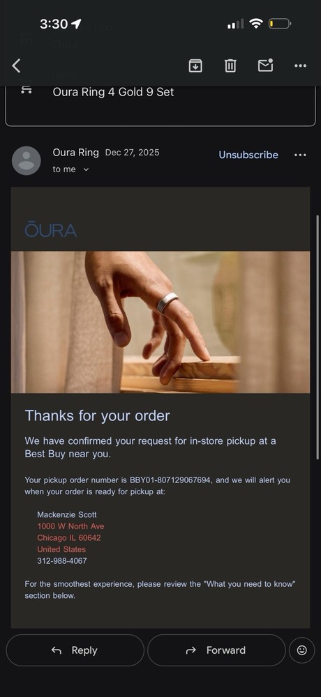 Oura Ring Gen 4- Size 9