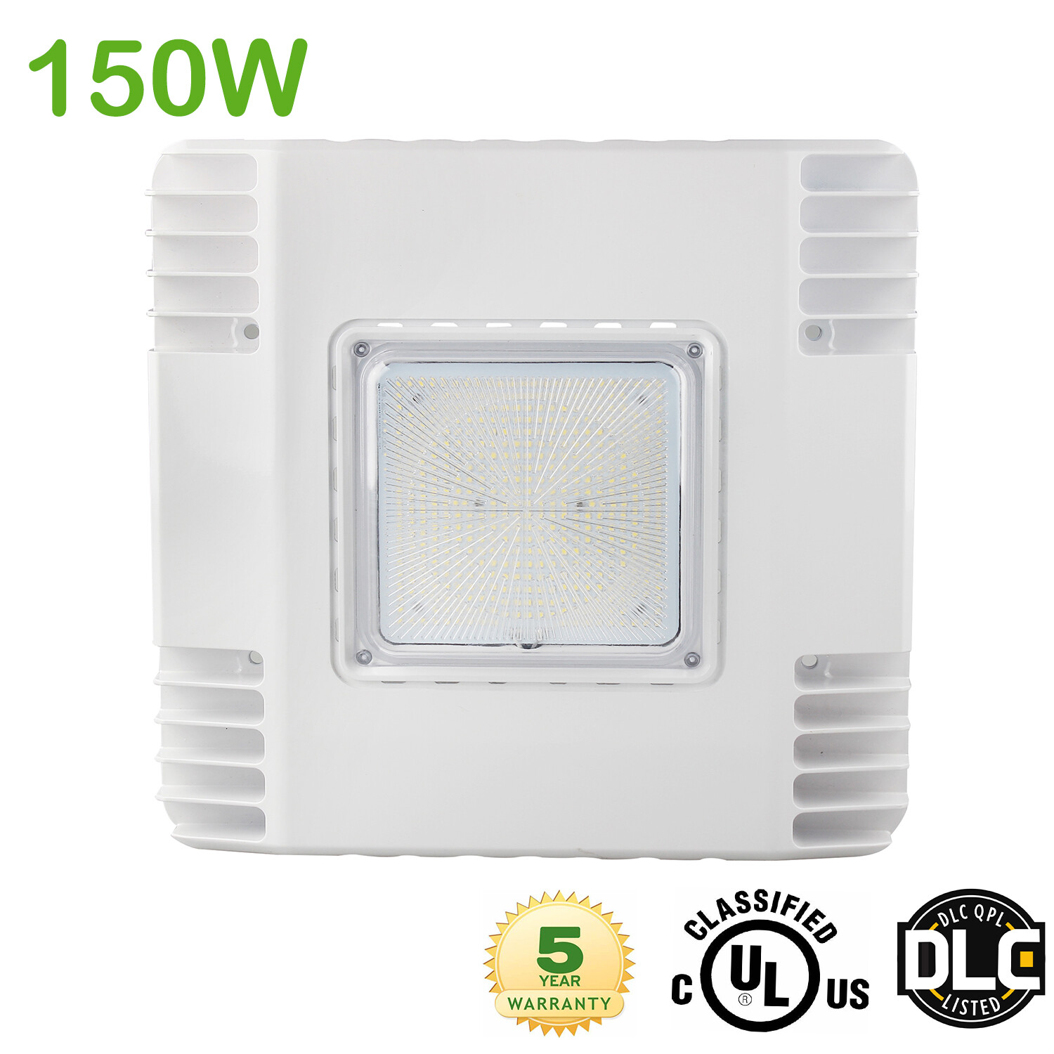 150W LED Canopy Light (450W Equiv) 20250LM LED Gas Station Parking Garage Light