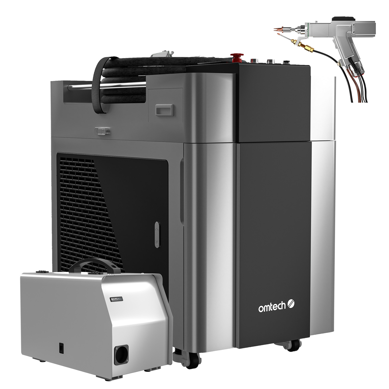 1500W Handheld Fiber Laser Welder Cleaner Cutter for Metal Aluminum - Used