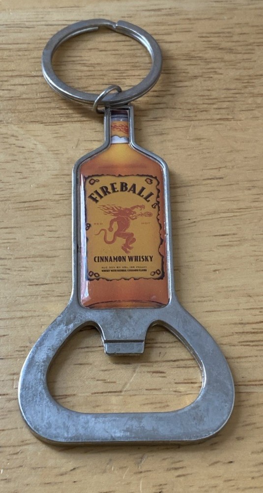 Fireball Cinnamon Whisky Opener Keychain