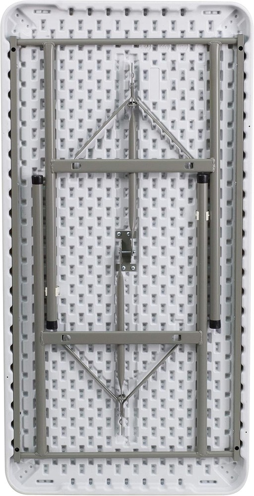 Elon 4' Rectangular All-Occasion Plastic Folding Event Table, Folding Banquet Ta