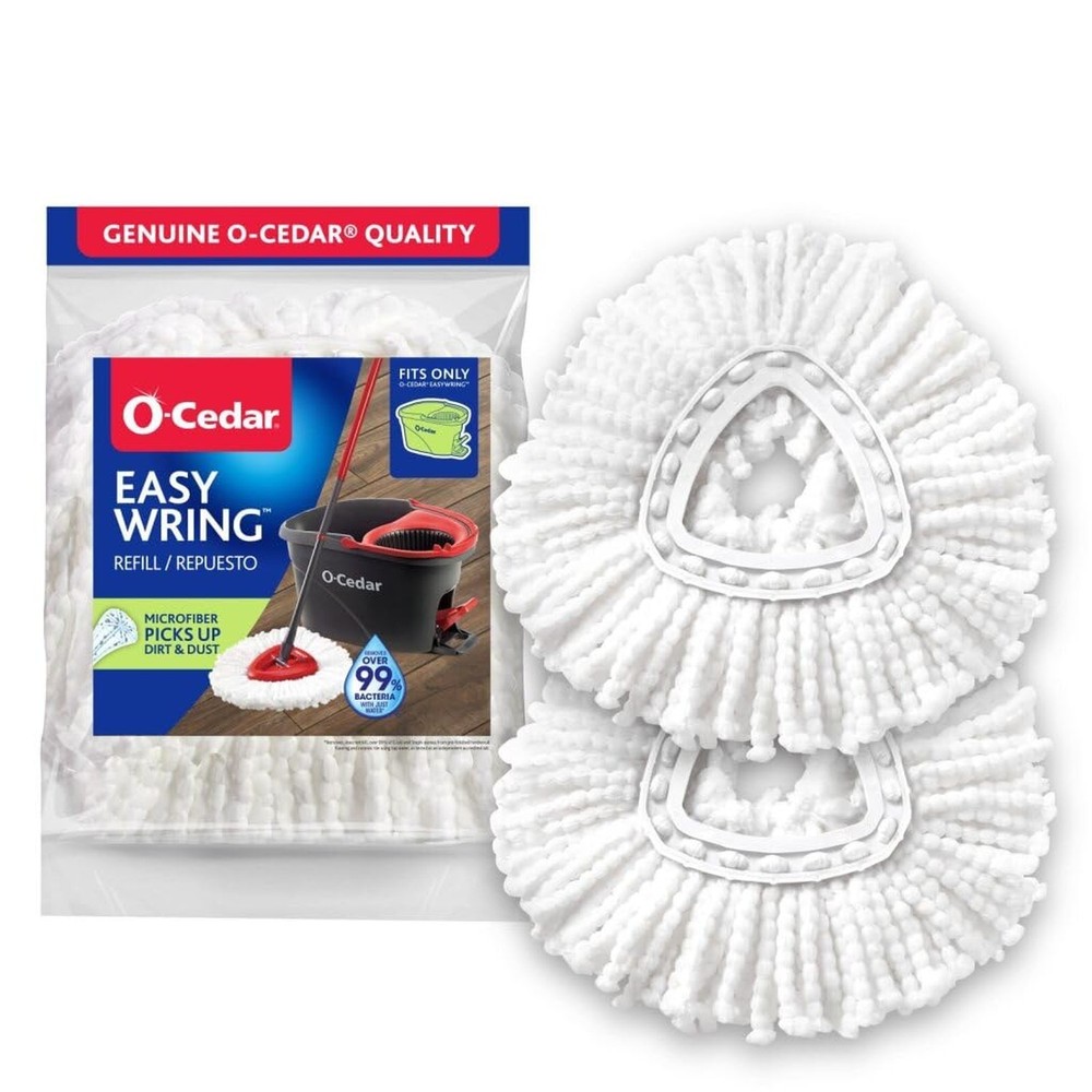 O-Cedar EasyWring Spin Mop Head Refill (Pack of 2) 2 - Pack
