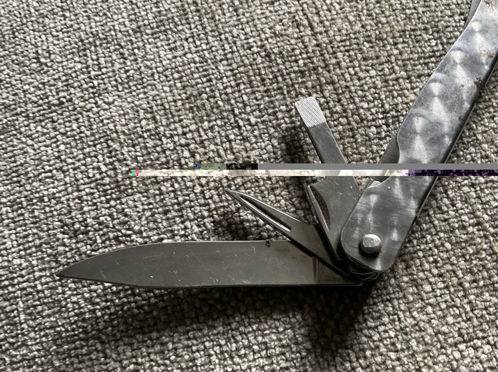 Multi-tool Unbranded Vtg See Pics With Black Leather Case