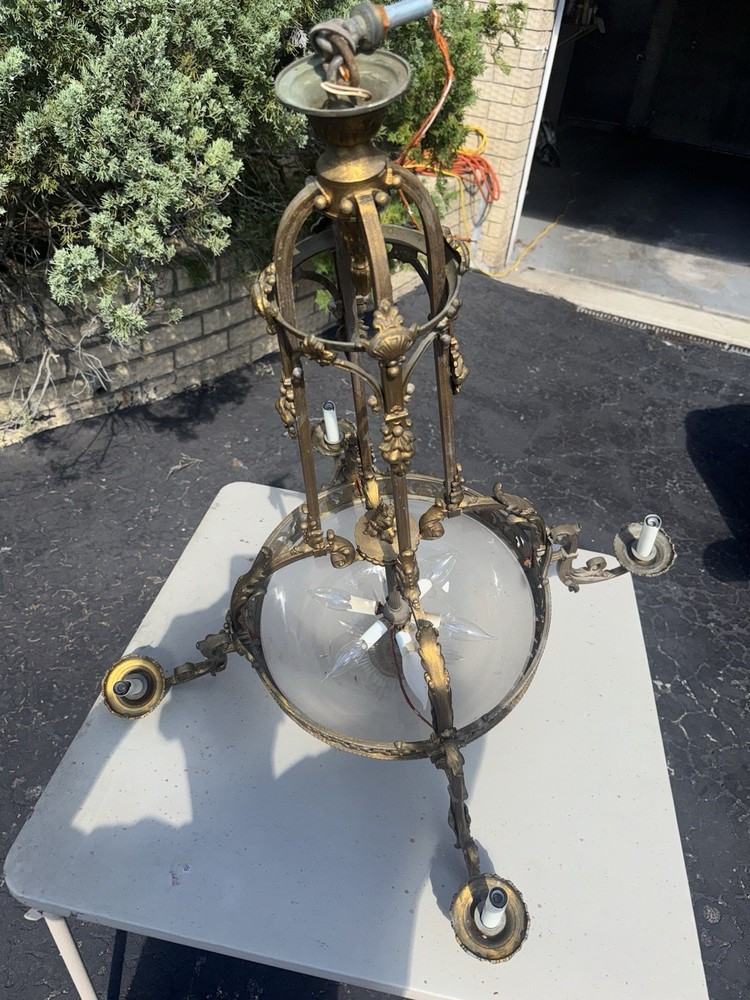 Antique Brass Chandelier