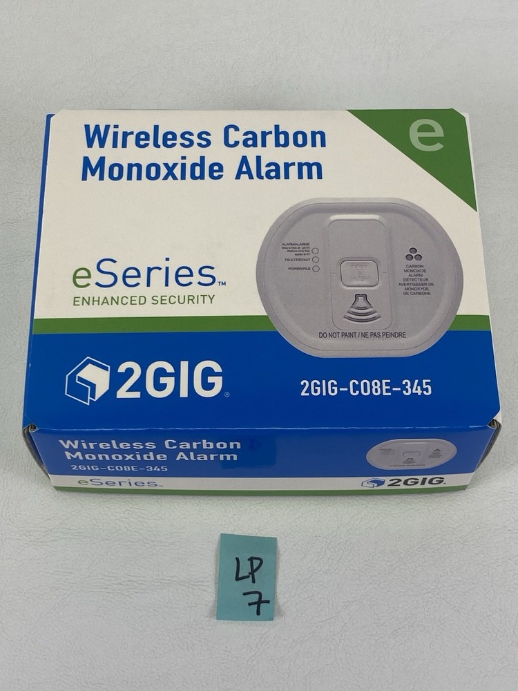 2GIG C08E-345 Wireless Carbon Monoxide Alarm NEW