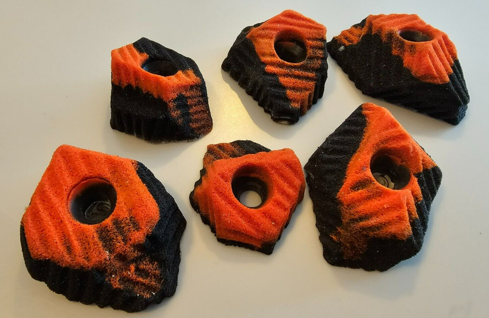 CUSTOM Rock Climbing Hold set Made to Order, Grooved Knobs 100% Unique Pour Set