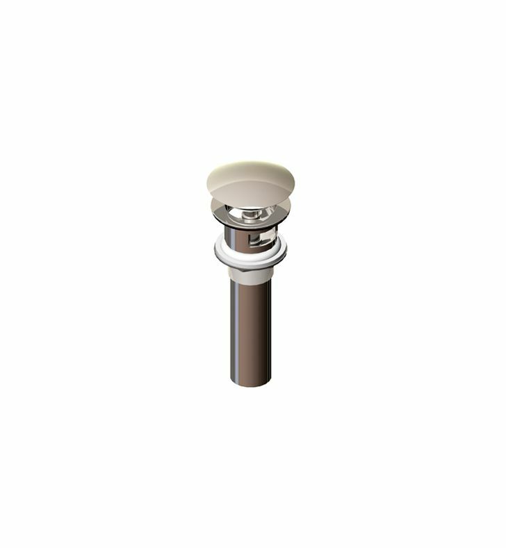 NEW Rubinet 9DPU13BK Push-Up Drain w/ Overflow - Matt Black