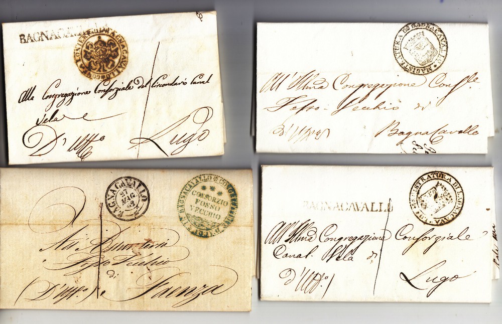 GG615-STATO PONTIFICIO-ROMAGNA-4 Pref.da Bagnacavallo