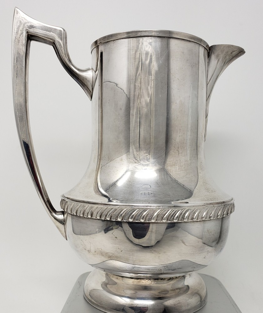 "National Silver" Silver On Copper Silverplate Beverage Pitcher EXCELLENT!