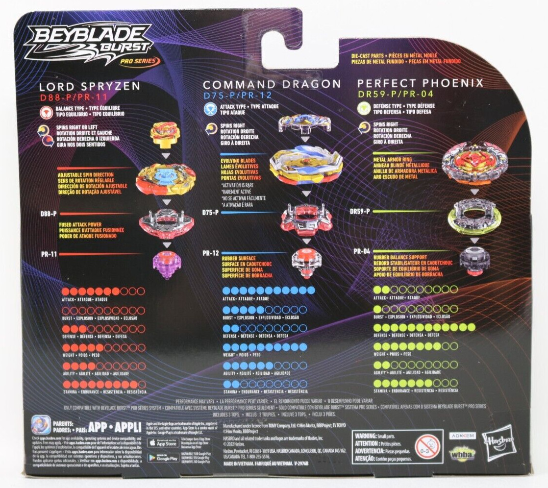 BEYBLADE BURST Pro Series Mythic Beast Collection Spryzen Dragon Phoenix 2022