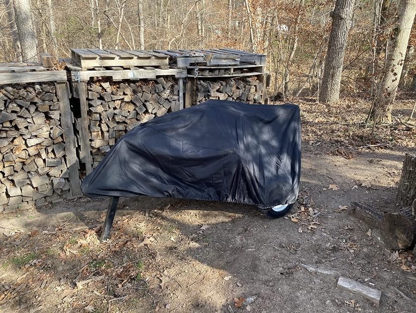 Waterproof Log Splitter Cover for 15-45 Ton Splitters with Drawstring & Buckle