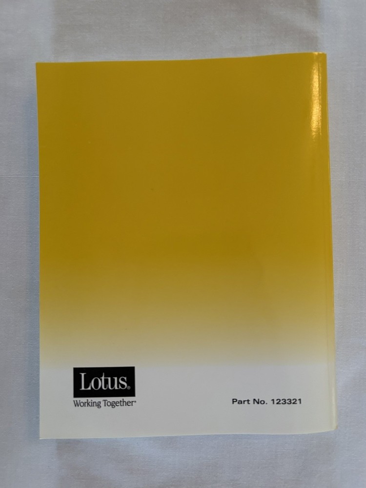 Lotus Approach 3.0 Database For Windows Software Disks 3.5” and User's Guide