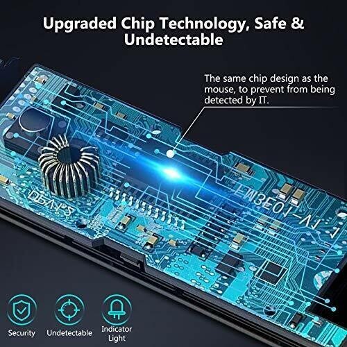 Mouse Jiggler Punkdig Plug & Play Automatic Mouse Mover Undetectable Mouse Ji...