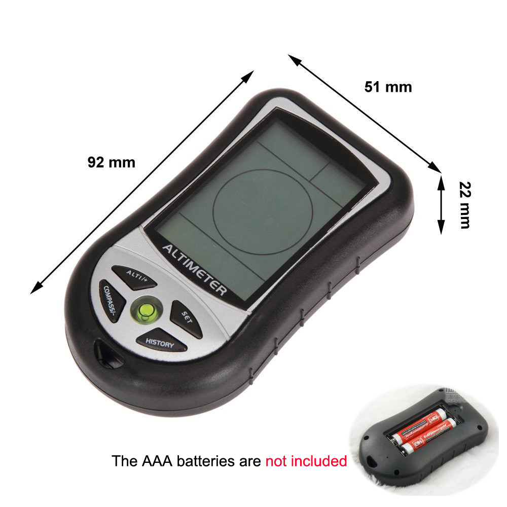 Protable Camping 8 In 1 Digital Compass Altimeter Barometer Thermometer