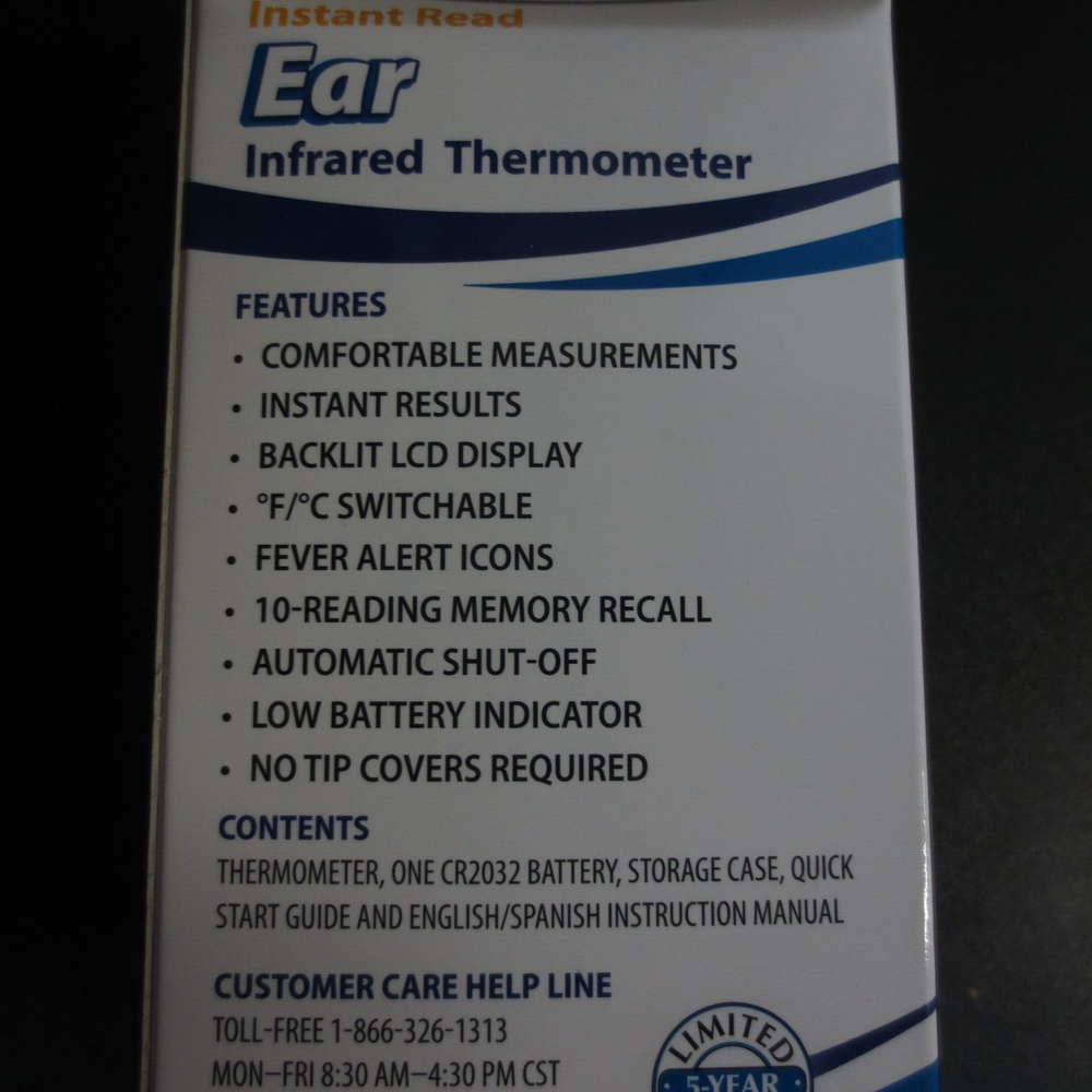 Veridian Tympanic Infared Ear Thermometer
