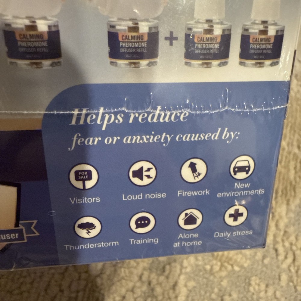 Calming Diffuser Kit for Dog. 6 in 1 Kit Appeasing Pheromone Diffuser. New.