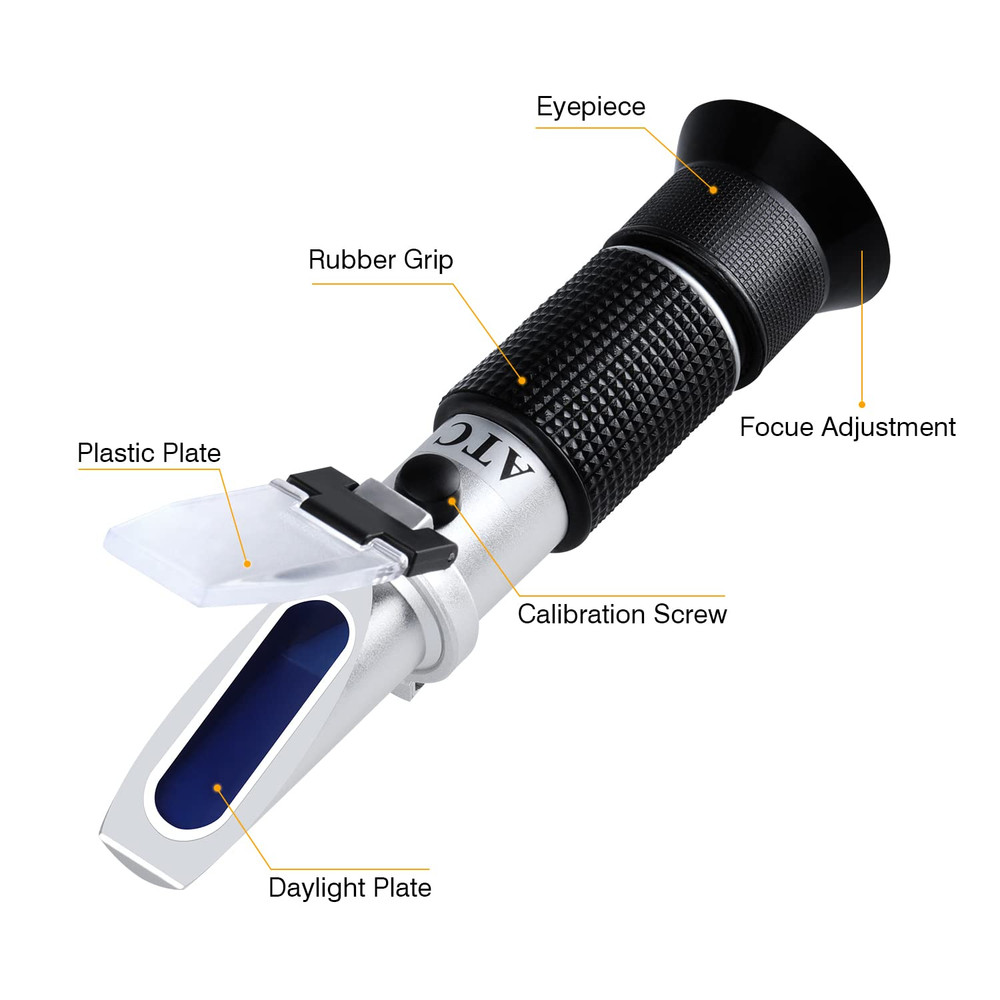 Antifreeze Refractometer 4-In-1 Coolant Tester Refractometer for Checking Freezi