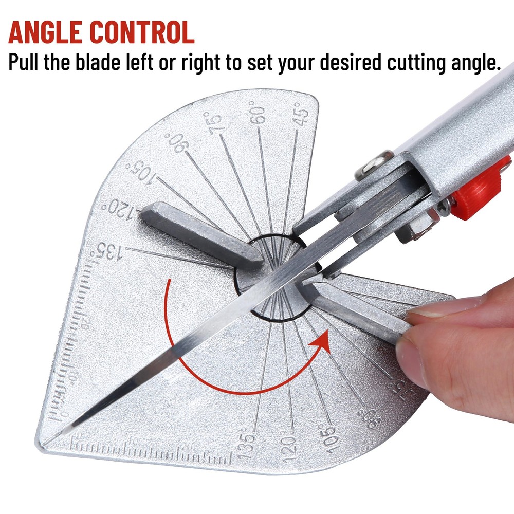 Red Oak Miter Shears Angular Cutting Molding, Quarter round Cutting Tool, Multi-
