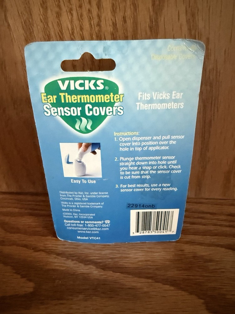Vicks Ear Thermometer Sensor Probe Covers 40 Count 1 Pack SEALED New