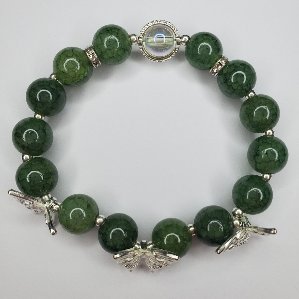 Hand crafted artisan unique gemstone bracelet