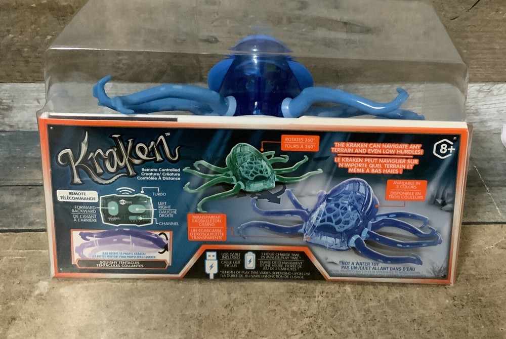 ⚡️Hexbug KRAKEN - 8 legged Blue Creepy Crawler Creature 🆕