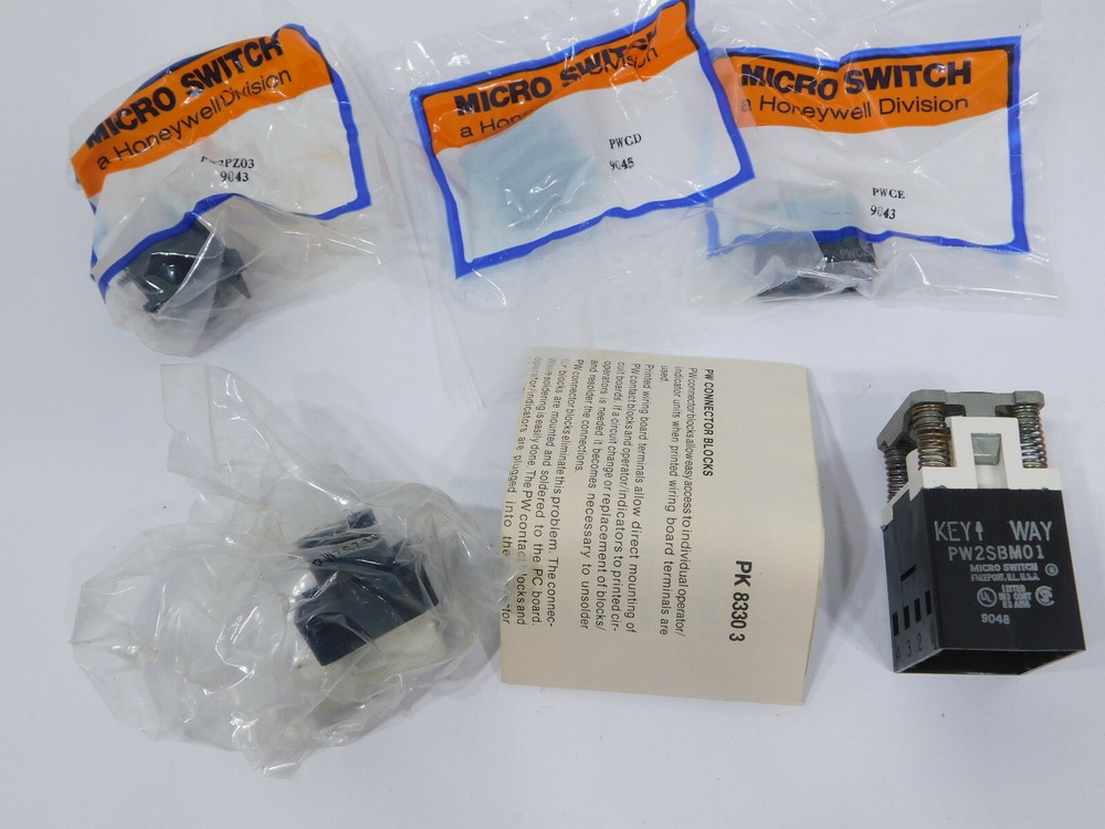 Honeywell Microswitch PW2SBM18EDAA Kit White Selector Switch PW2SBM01