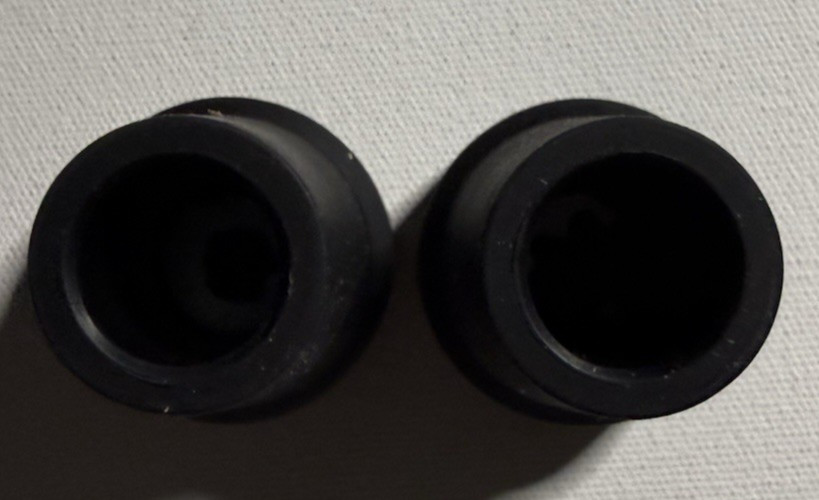 Medline Rubber Replacement Cane Tips Fits Most Canes With 3/4" Diameter - 2 Tips