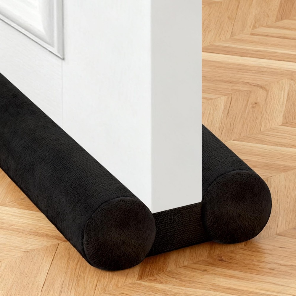 Adjustable Under Door Draft Stopper, 30"-36" Double Side Block Design, Windpr...