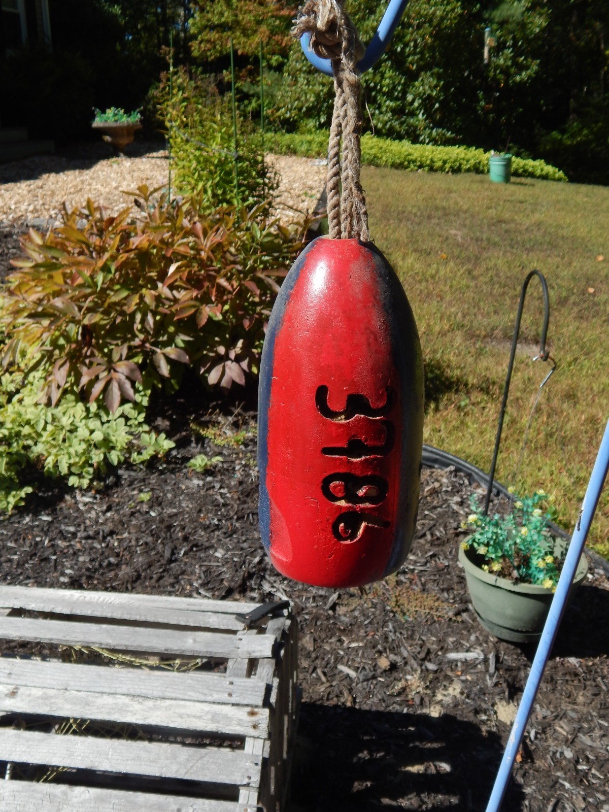 FREE SHIP 183 Maine Lobster BUOY nautical pot bouy float shore crab Lake CAPE