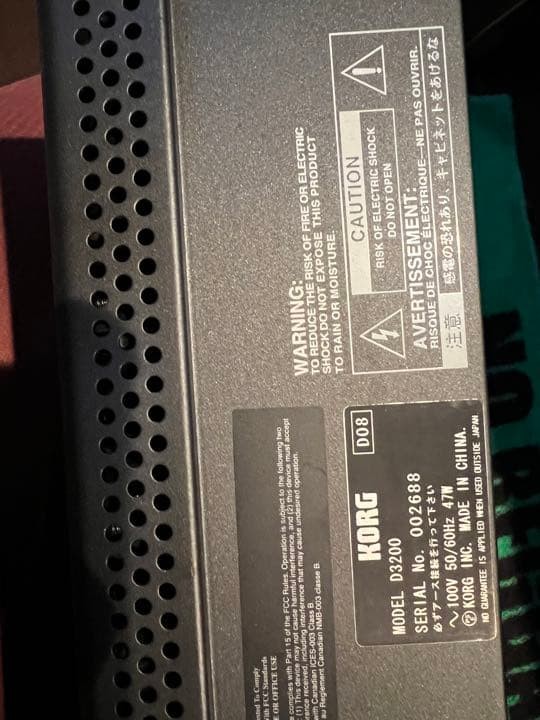 KORG D3200 Digital Multitrack Recorder 32-Track Studio Workstation Tested Used