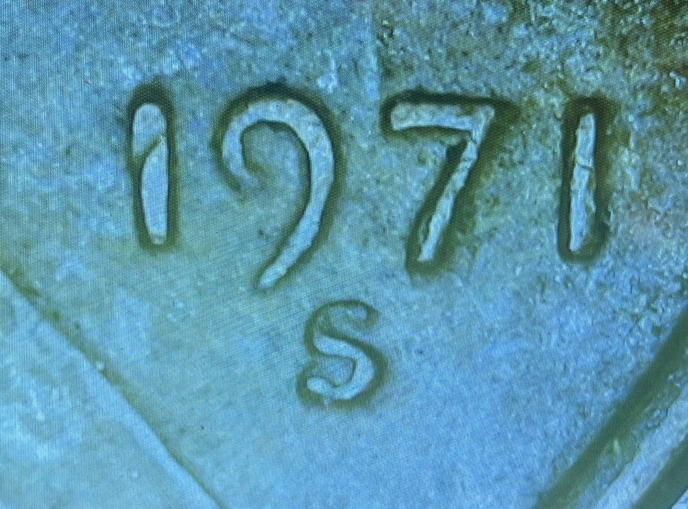 1971-S 1C RD Lincoln Cent Penny Errors