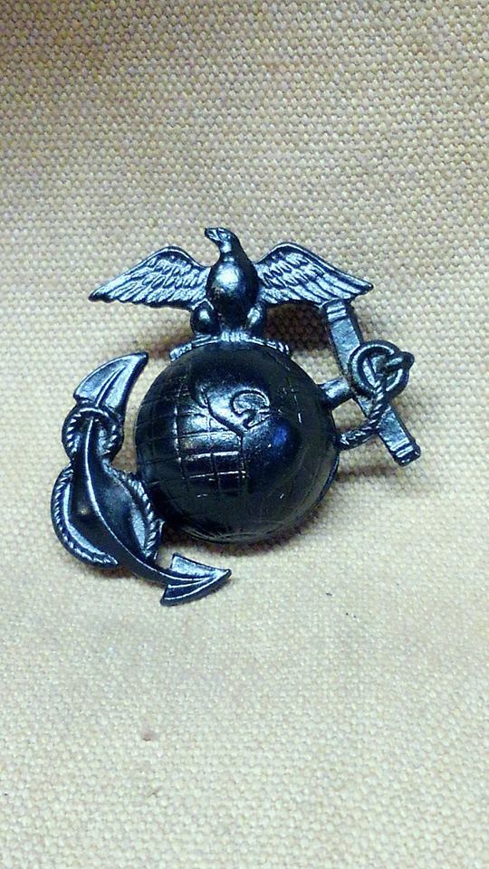 WWI Reproduction USMC Eagle, Globe and Anchor Hat Insignia Variation # 3