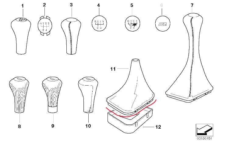 BMW E46 Shift Boot Frame (RHD) | Manual Shifter Trim Ring | 3D Printed ABS Part