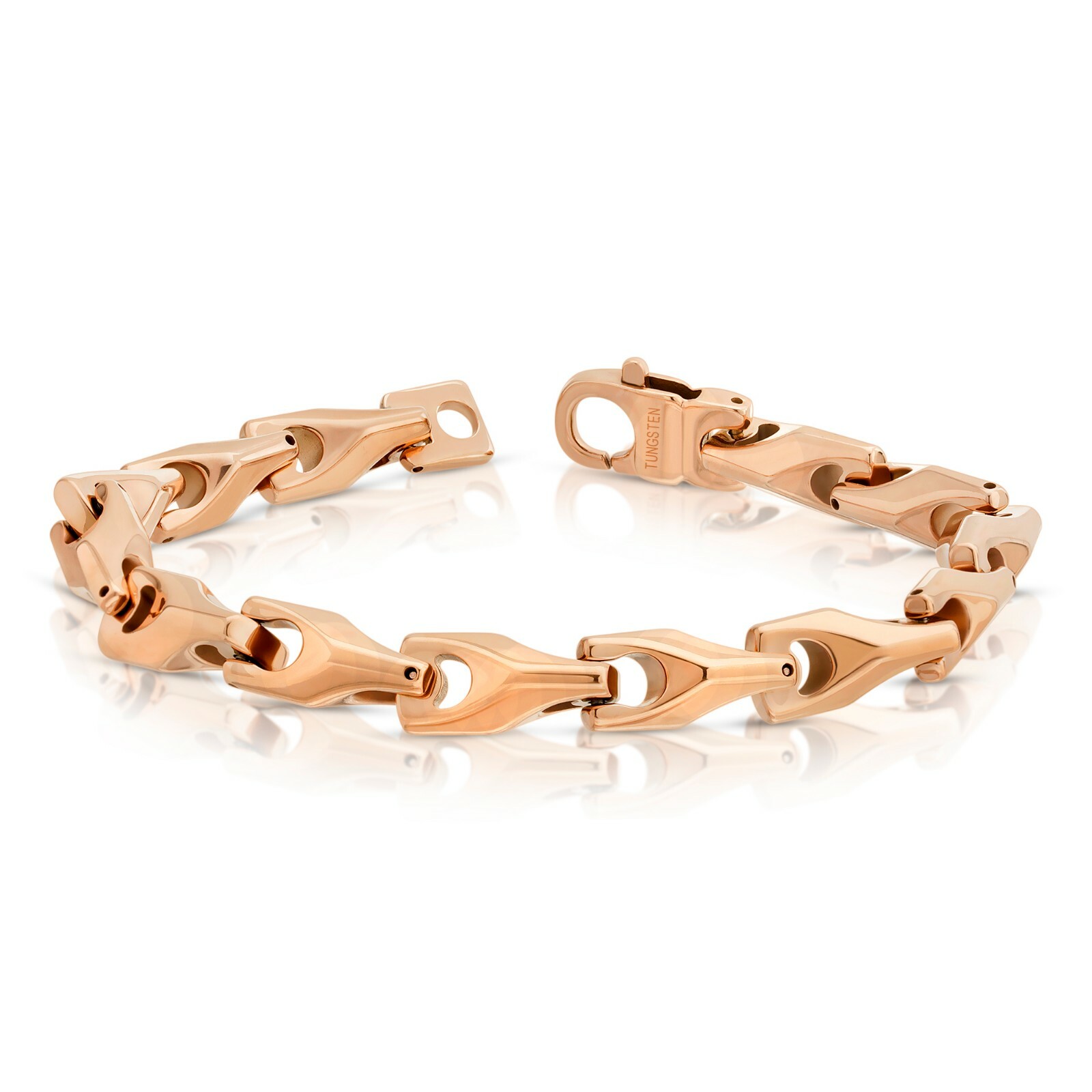 HEAVY BIKER TUNGSTEN CARBIDE MEN'S BRACELET ROSE GOLD (TUC 001) - FREE SHIPPING!
