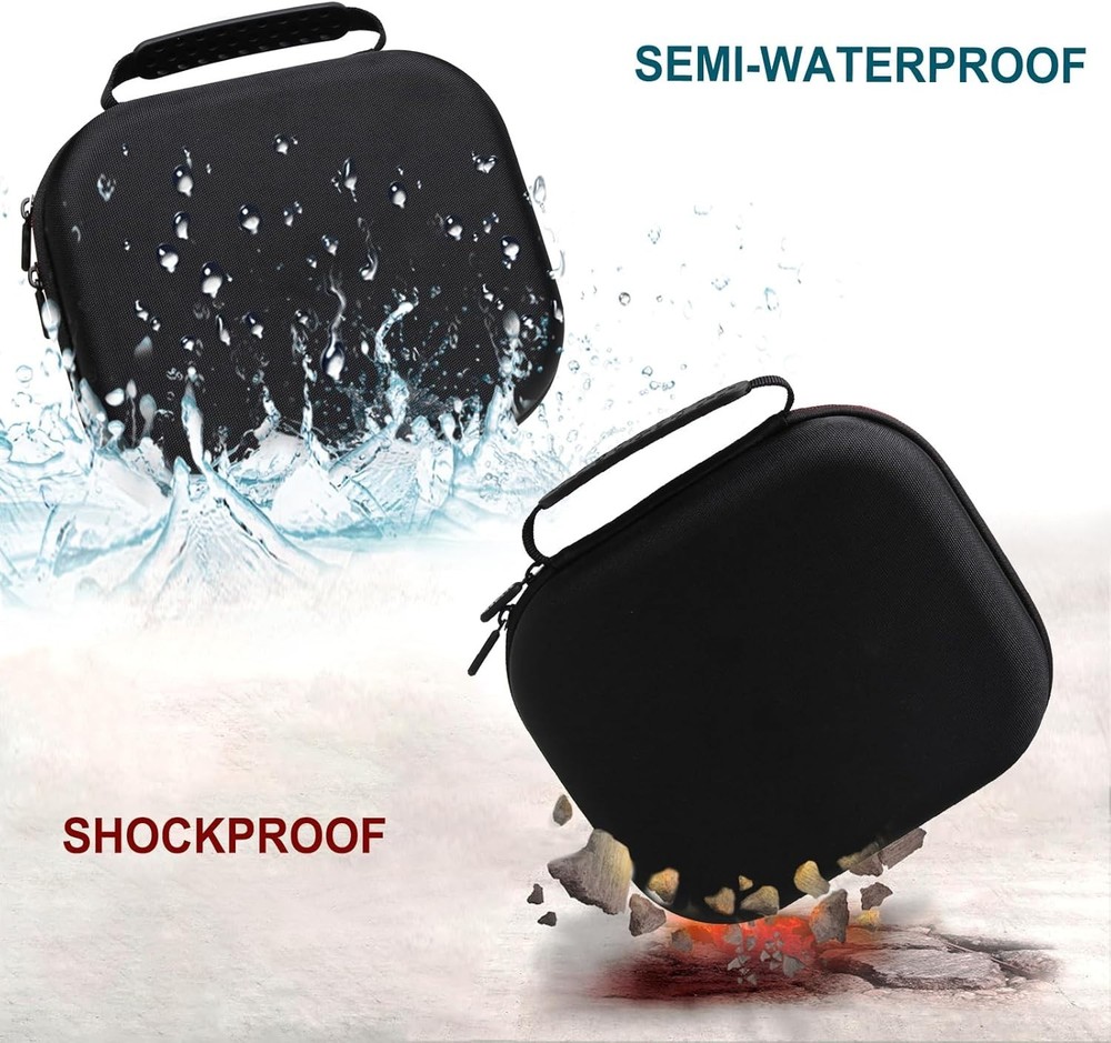 Durable LTGEM Protective Case for Turtle Beach Stealth Wireless Headsets - Black