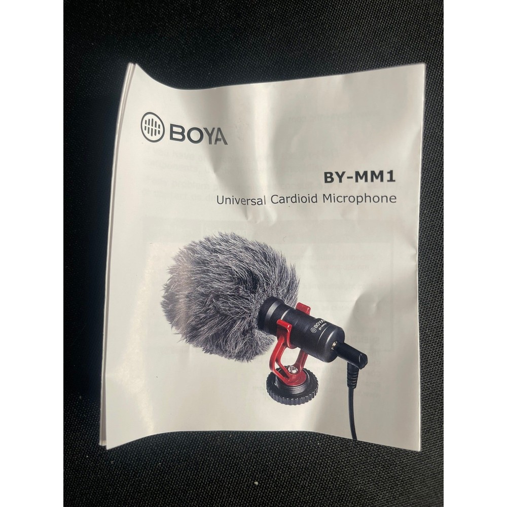 Sunpak - Folding Vlogging Kit with Boya Cardioid Microphone Large LED Ring Light