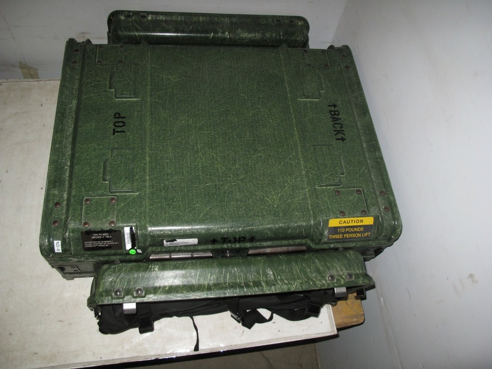 Rackmount 03U x24 General Dynamics Slide Out Composite Rack ShockMount Hard Case