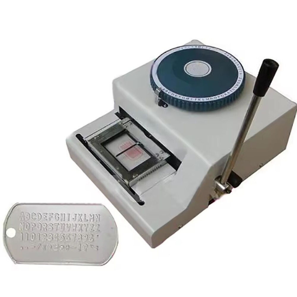 75 Characters Convex Embosser Machine Manual ID Embossing Machine