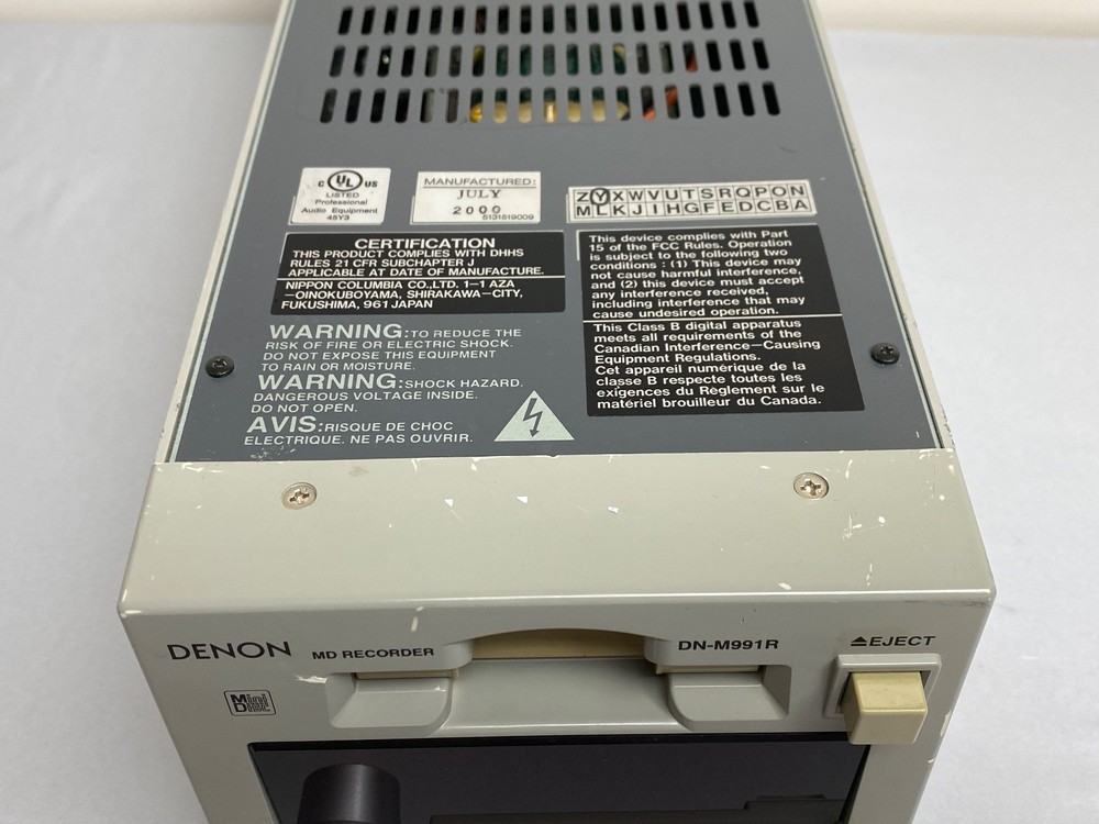 Denon MiniDisc MD Player/Recorder - DN-M991R