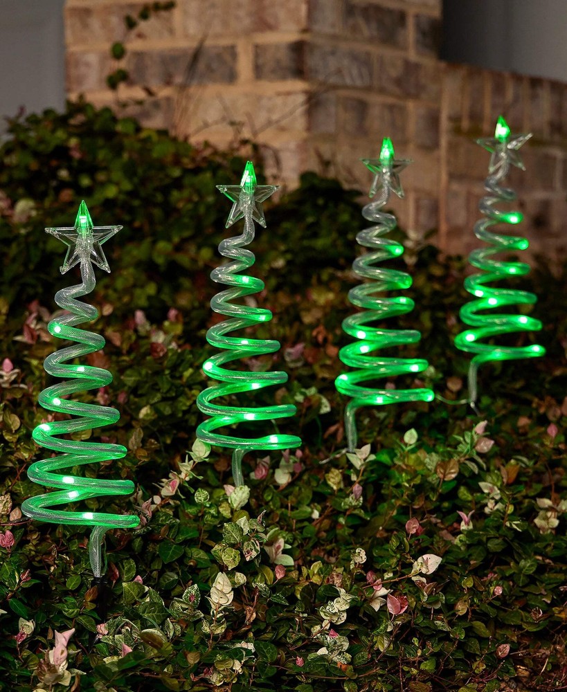 Vivvi App-Based Customizable, Color-Changing 24" Christmas Tree Path Lights - Se