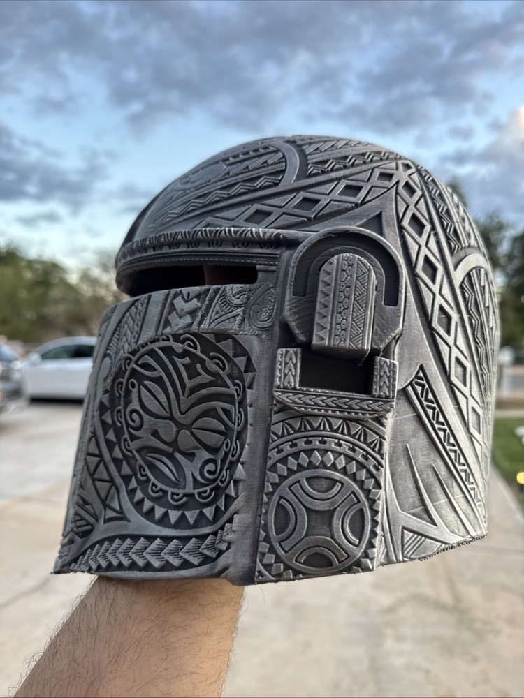 Custom Tribal Mandalorian Helmet
