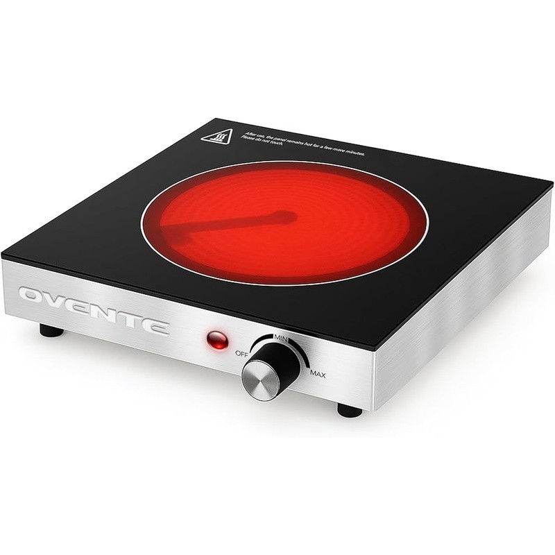 Electric Infrared Portable Burner Compact Cooktop Quick Efficient Heating